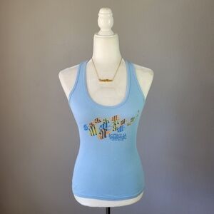 FESTIVAL // Jack Johnson's Kokua festival stretch ribbed racerback graphic tank